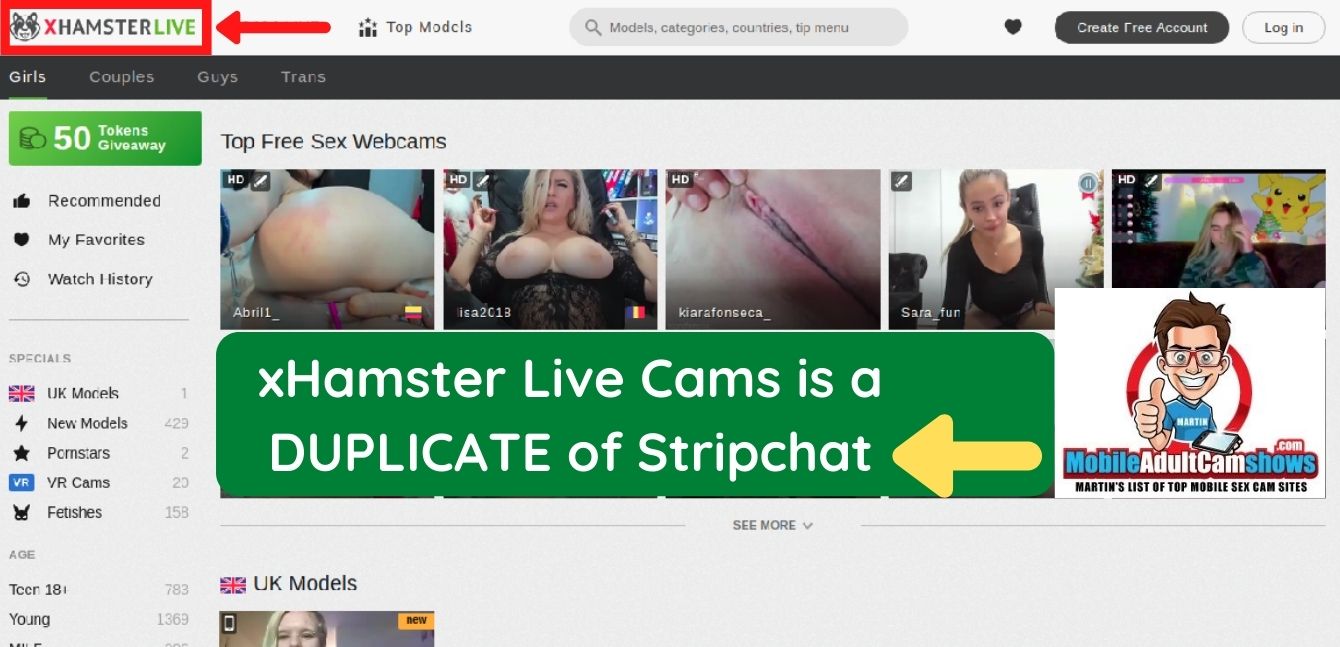 xhamster free live cams