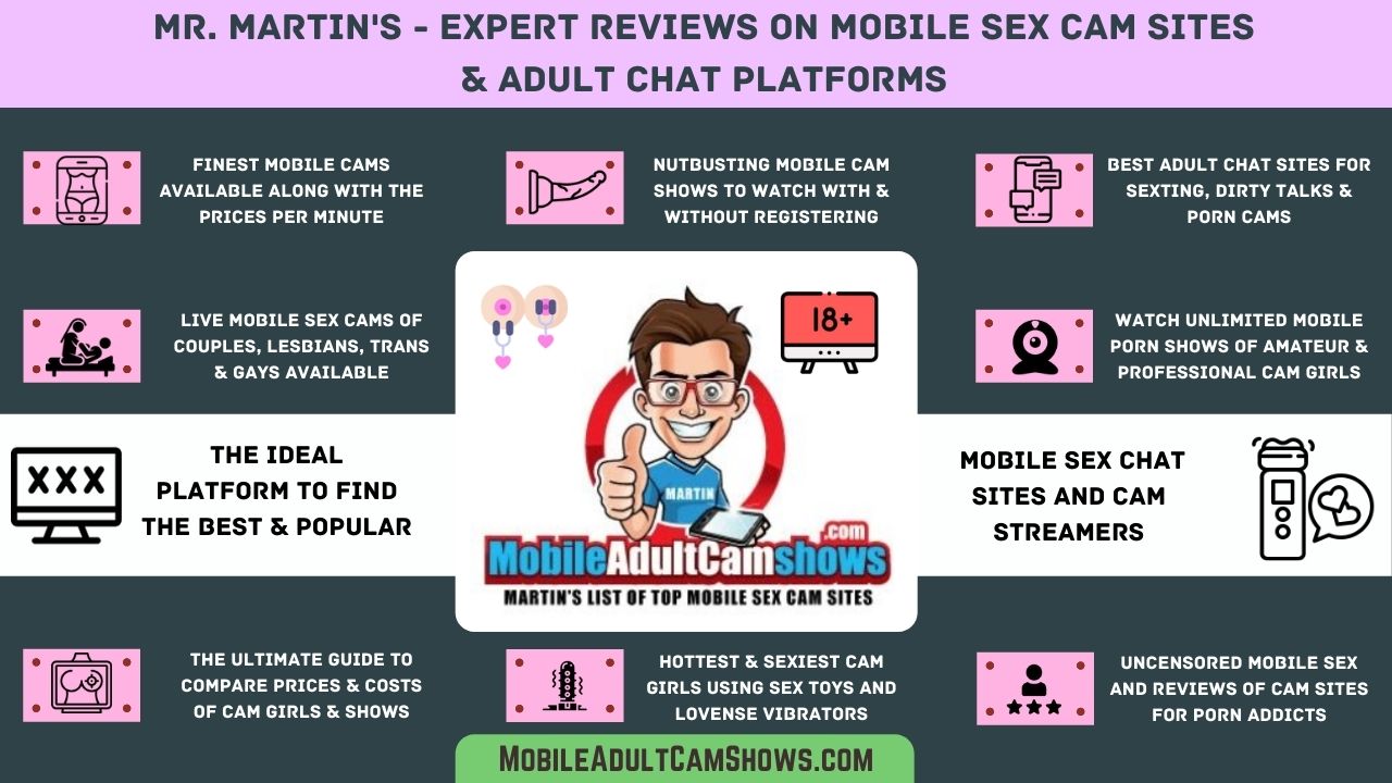 Mobile adult sex cams infographic