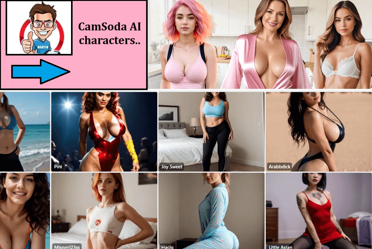 Camsoda AI characters