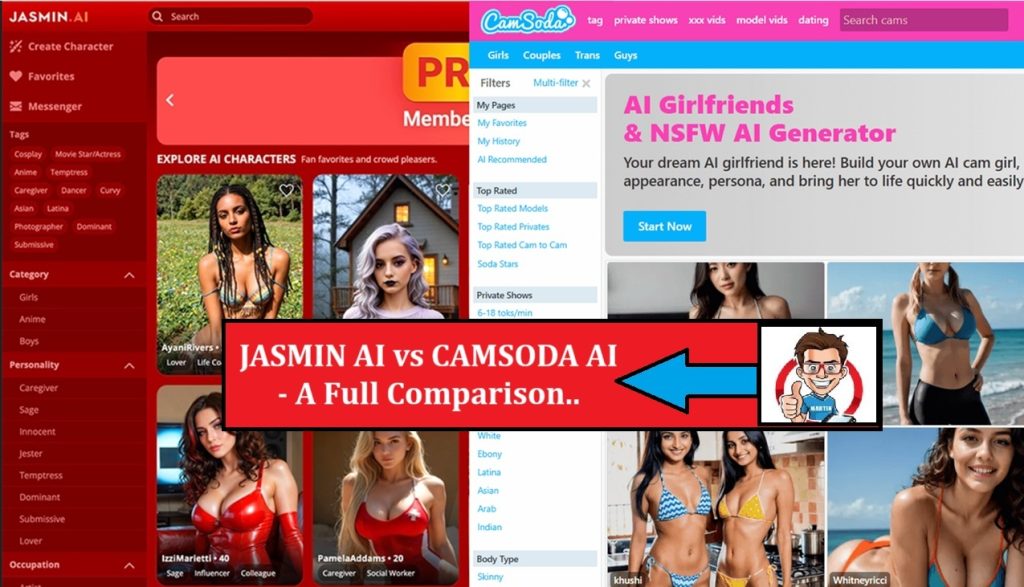 Jasmin AI vs Camsoda AI